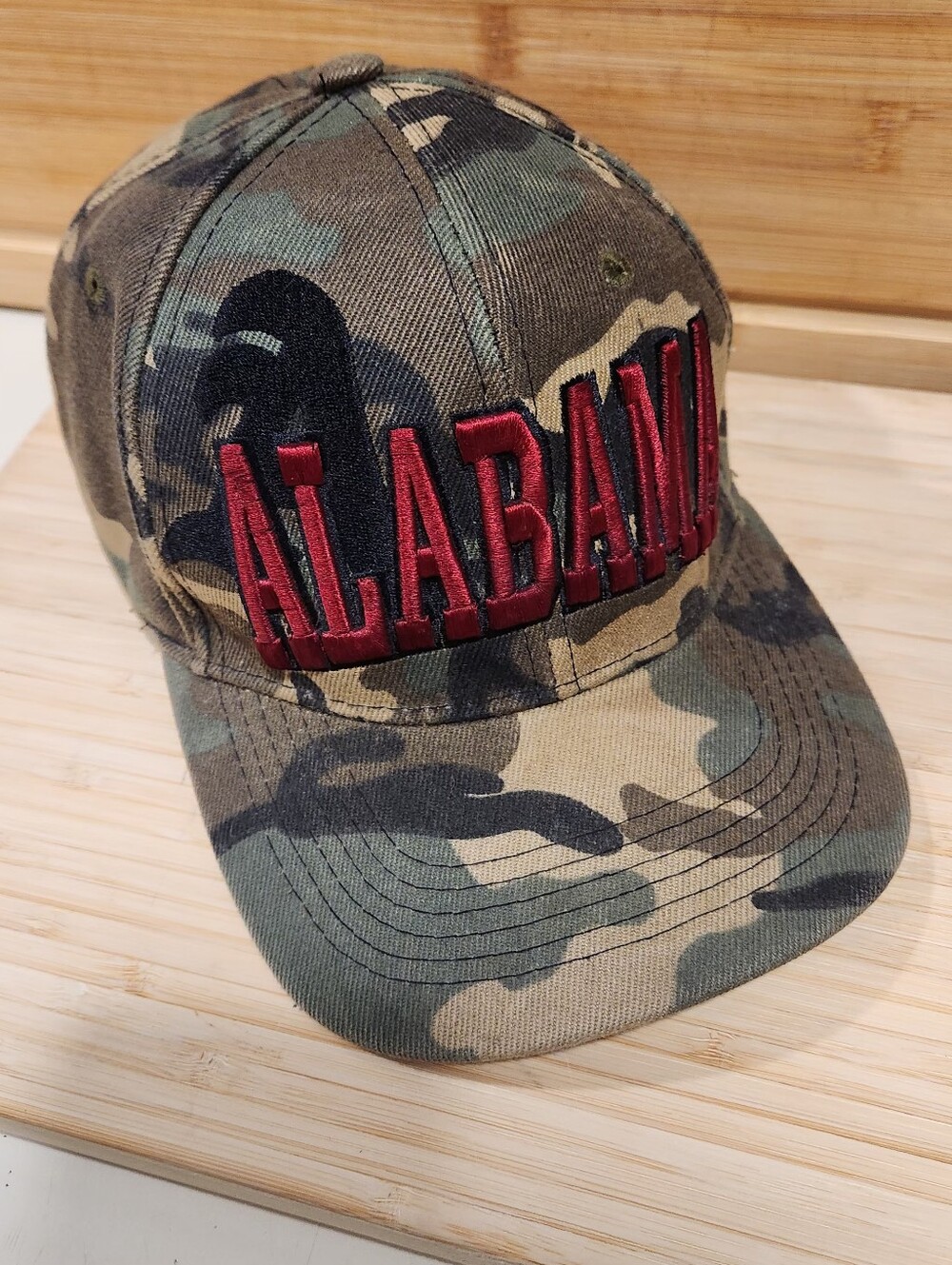 Bullbot Alabama Crimson Tide Hat Snapback Cap Camouflage Camo Embroidered Mens